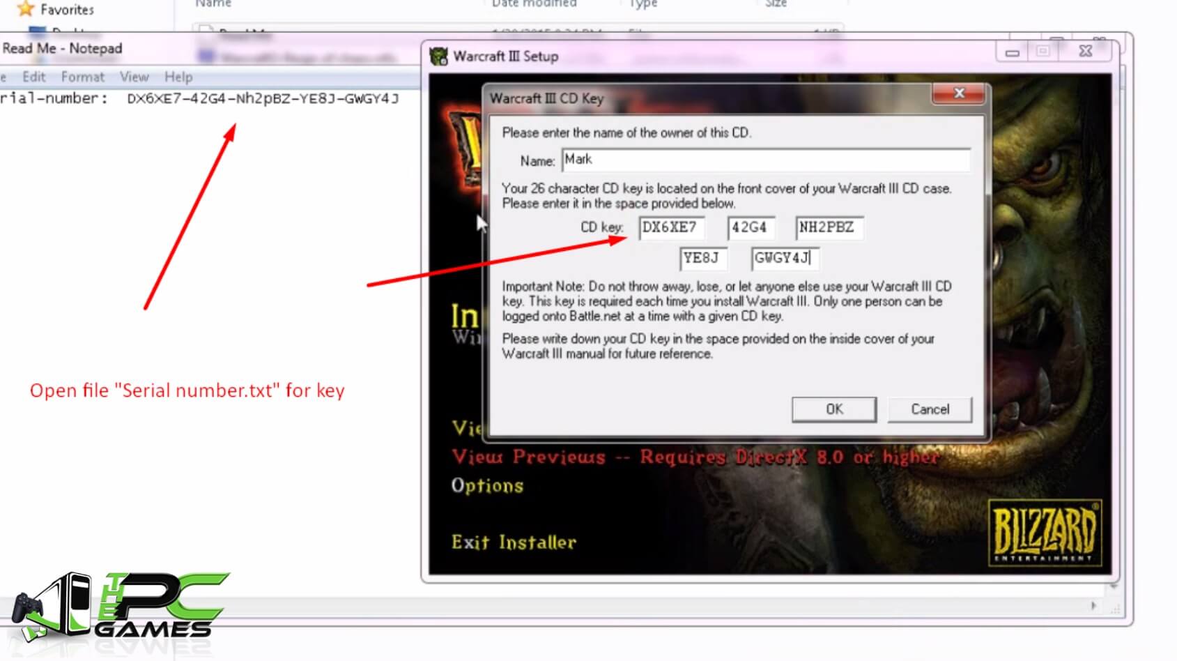 warcraft 3 the cd key provided is currently disabled